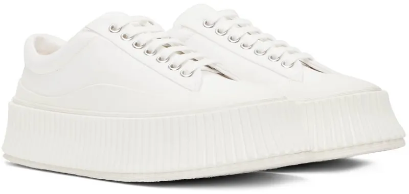 Jil Sander White Platform Sneakers (J15WS0002_P4868)