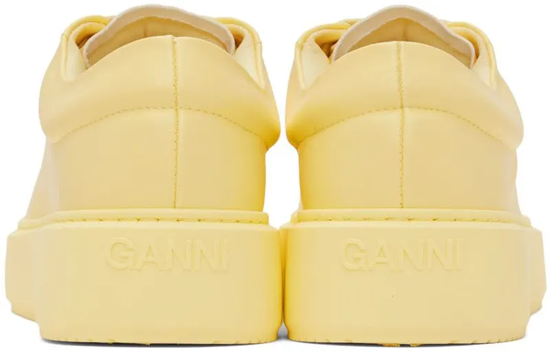 GANNI Yellow Sporty Sneakers (S1920)