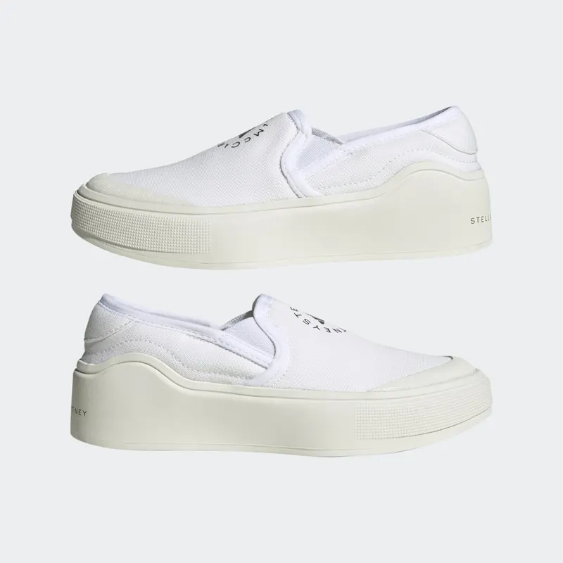 adidas adidas by Stella McCartney Court Slip-On Cloud White / Cloud White / Core Black (HP3206)