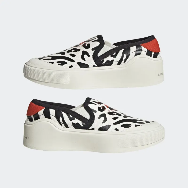 adidas adidas by Stella McCartney Court Slip-On Off White / Core Black / Burnt Cayenne (HP3210)