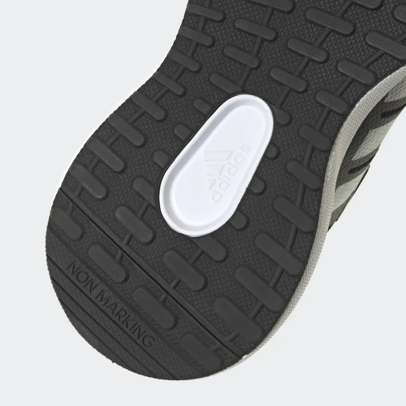 adidas FortaRun 2.0 Cloudfoam met Elastische Veters en Klittenband Core Black / Silver Metallic / Better Scarlet (HP5448)