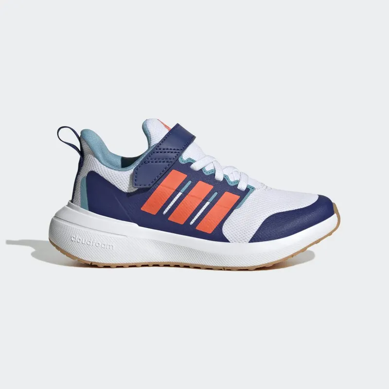 adidas FortaRun 2.0 Cloudfoam met Elastische Veters en Klittenband Cloud White / Solar Red / Victory Blue (HP5450)