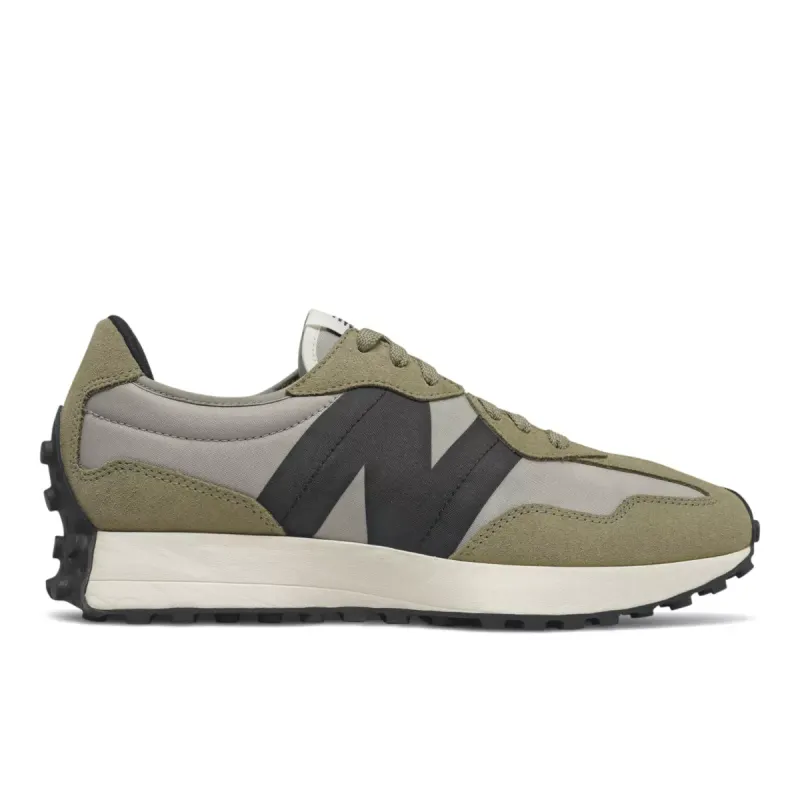 New Balance 327 Aluminum Aluminum / Covert Green (MS327IB)