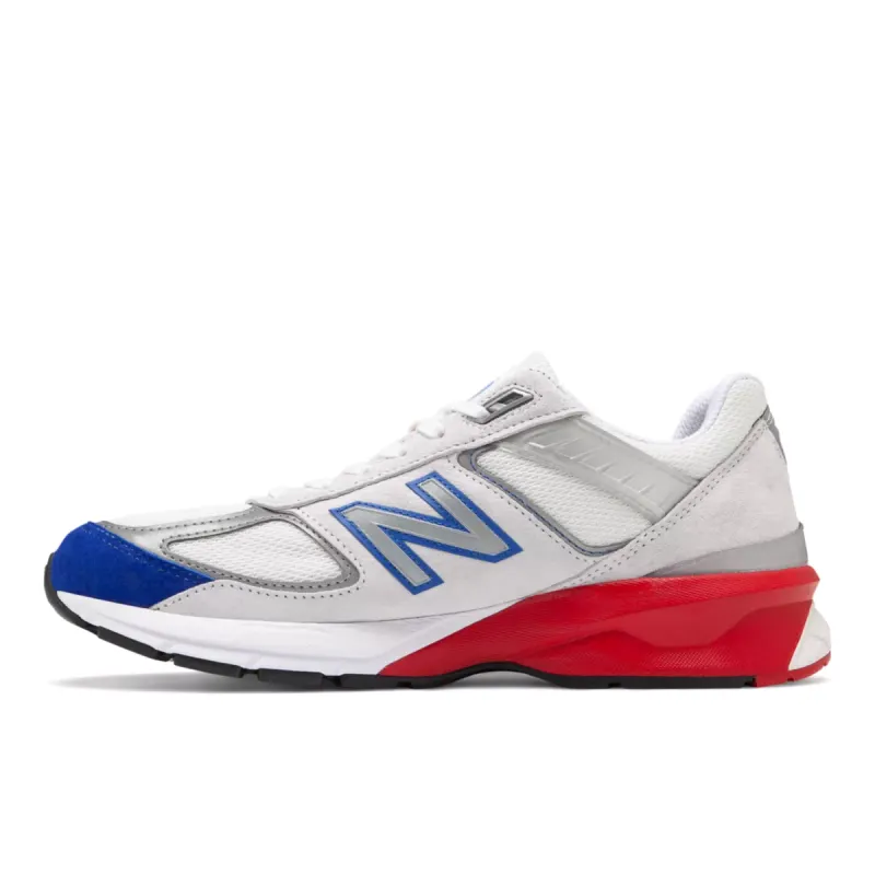 New Balance 990v5 Grey Royal Red Nimbus Cloud / Team Royal-team Red (M990NB5)