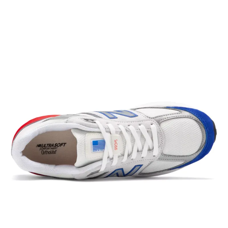 New Balance 990v5 Grey Royal Red Nimbus Cloud / Team Royal-team Red (M990NB5)