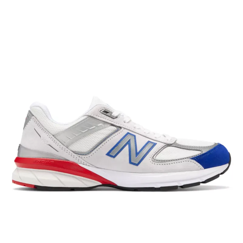 New Balance 990v5 Grey Royal Red Nimbus Cloud / Team Royal-team Red (M990NB5)