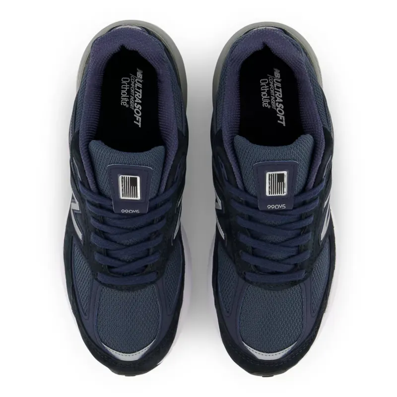 New Balance 990v5 Navy Navy / Silver (M990NV5)