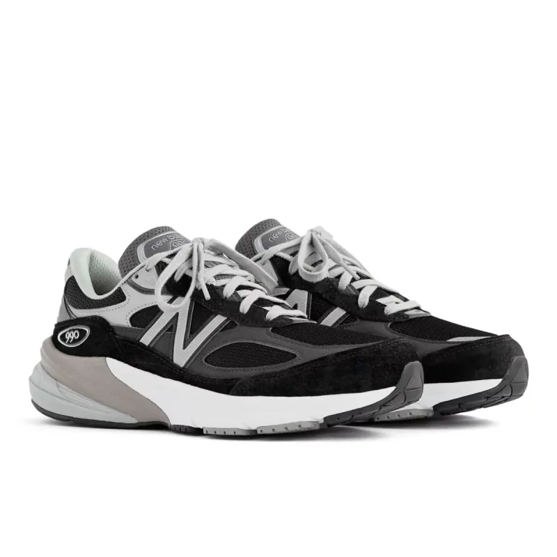 New Balance 990v6 MiUSA Black Grey White (W990BK6)
