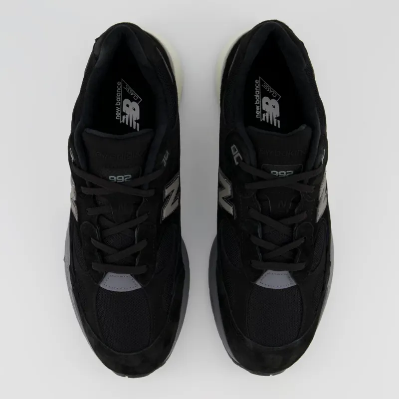 New Balance 992 Black Grey (Made In USA) Black / Grey-white (M992BL)