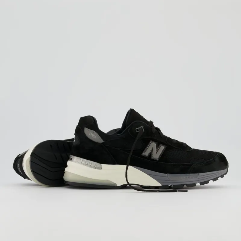 New Balance 992 Black Grey (Made In USA) Black / Grey-white (M992BL)
