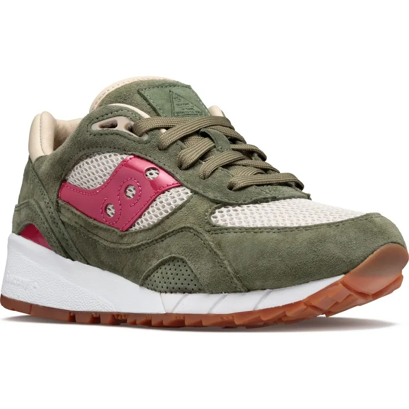 Saucony Shadow 6000 Up There Doors To The World Olive / Natural / Vibrant Pink (S70570-1)
