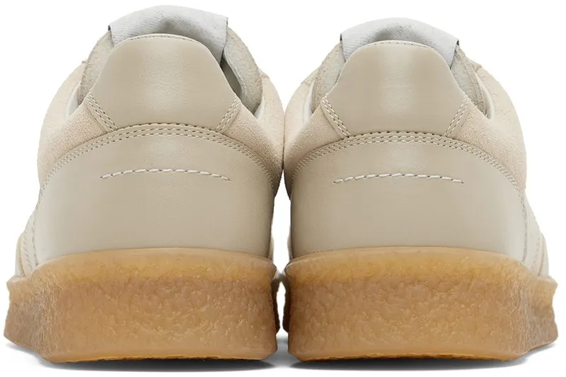 MM6 Maison Margiela Beige 6 Court Sneakers (S59WS0160 P0673)