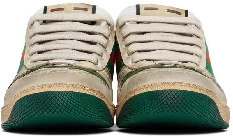 Gucci Beige Screener GG Sneakers (546551 9Y920)