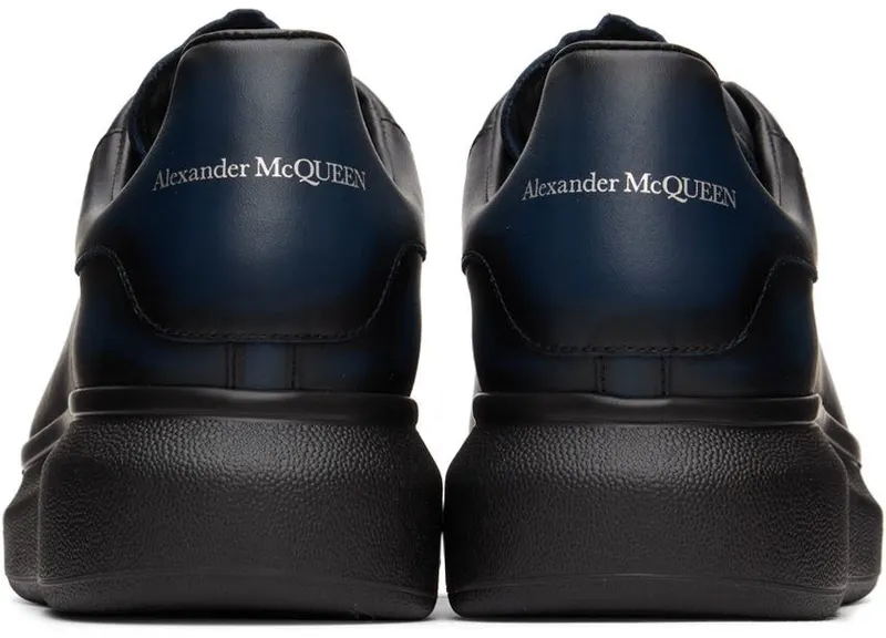 Alexander McQueen Black & Red Oversized Sneakers (553680WHU30)