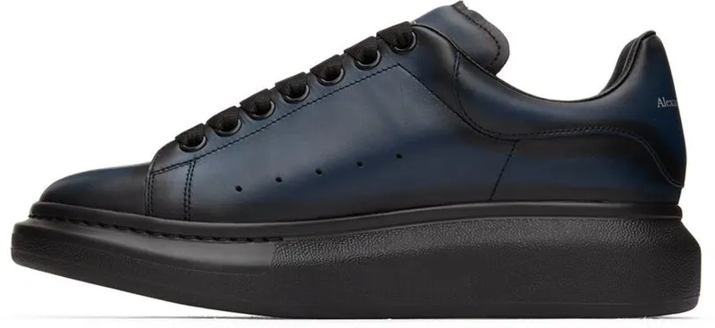 Alexander McQueen Black & Red Oversized Sneakers (553680WHU30)