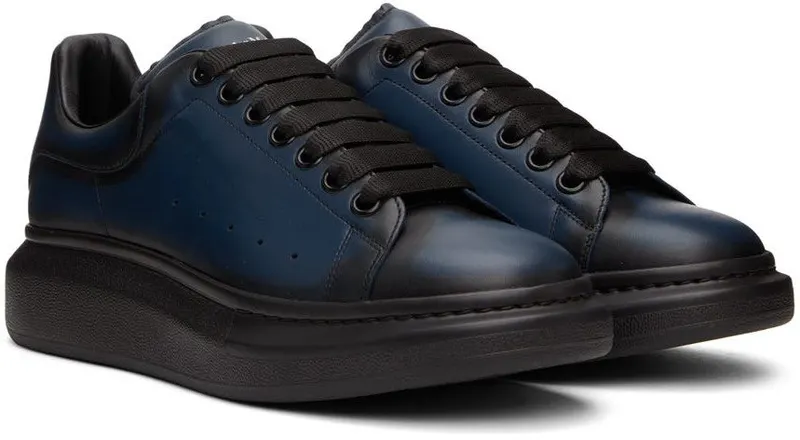 Alexander McQueen Black & Red Oversized Sneakers (553680WHU30)