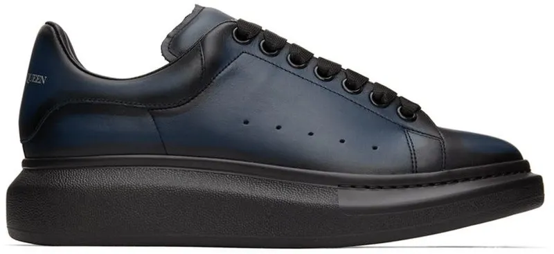 Alexander McQueen Black & Red Oversized Sneakers (553680WHU30)