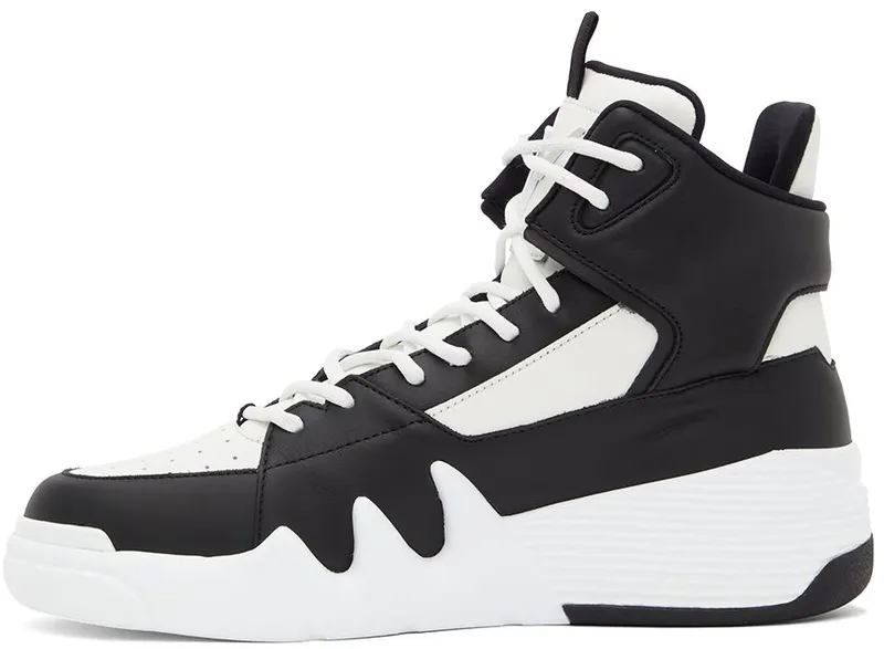 Giuseppe Zanotti Black & White Talon Sneakers (RM10007-91382)