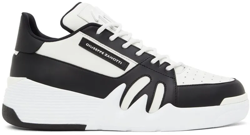 Giuseppe Zanotti Black & White Talon Sneakers (RM10005-89534)