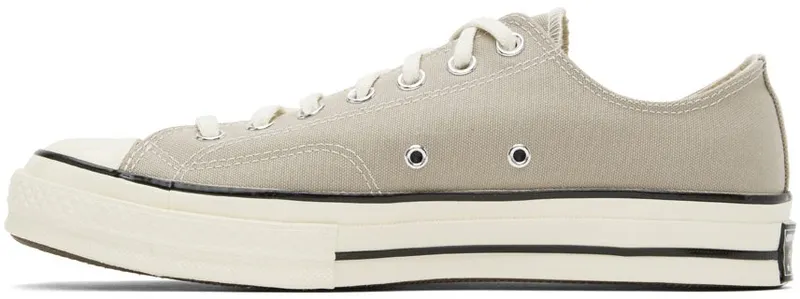 Converse Gray Chuck 70 OX Sneakers (172680C)
