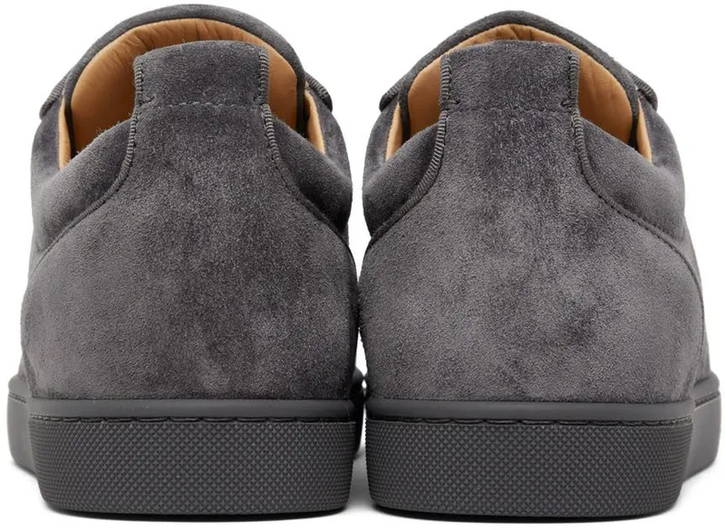 Christian Louboutin Gray Louis Junior Spikes Orlato Low-Top Sneakers (3160934)