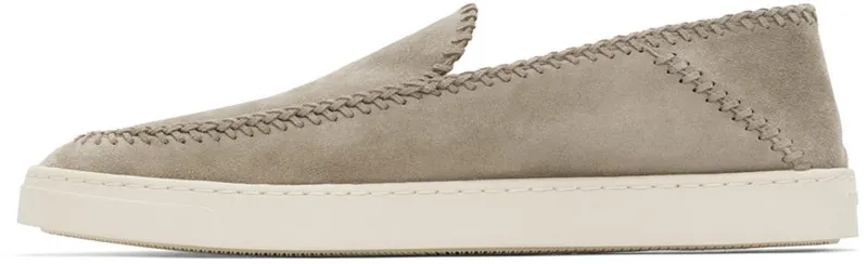 Giorgio Armani Blue Suede Slip-On Sneakers (X2X141 XM968)