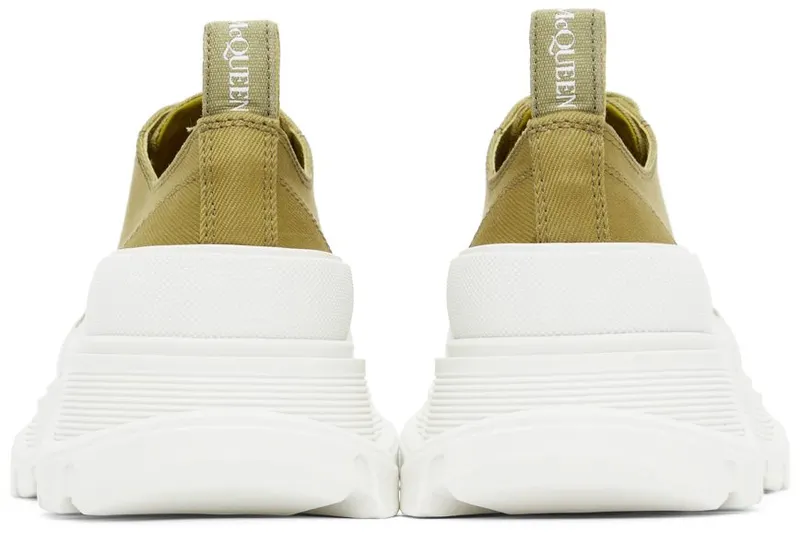 Alexander McQueen White & Pink Tread Slick Sneakers (697072W4U31)