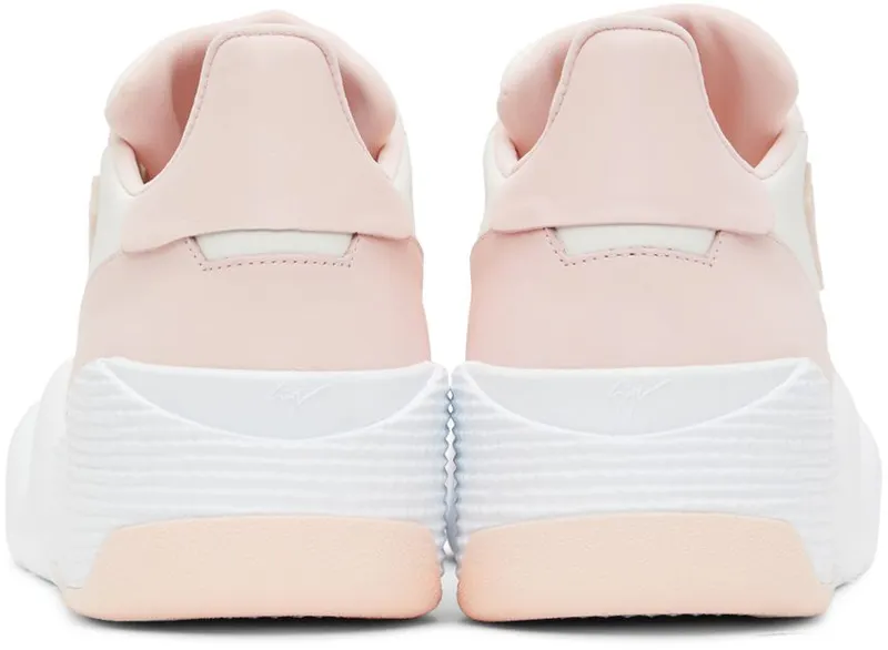 Giuseppe Zanotti Pink & White Talon Sneakers (RM10005-91381)
