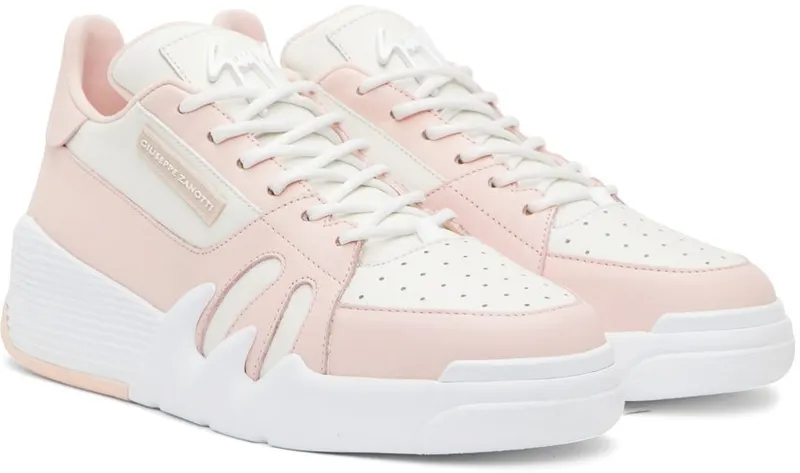 Giuseppe Zanotti Pink & White Talon Sneakers (RM10005-91381)