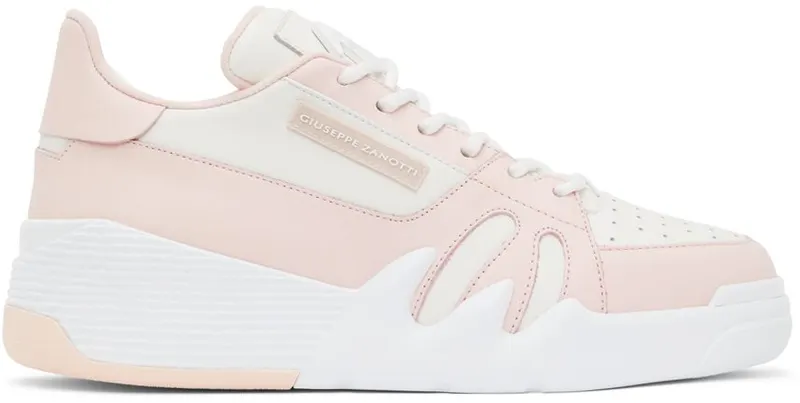 Giuseppe Zanotti Pink & White Talon Sneakers (RM10005-91381)