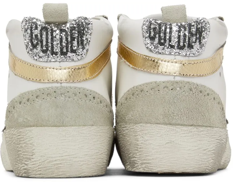 Golden Goose SSENSE Exclusive White & Gray Mid Star Classic Sneakers (GWF00122.F003241.11192)