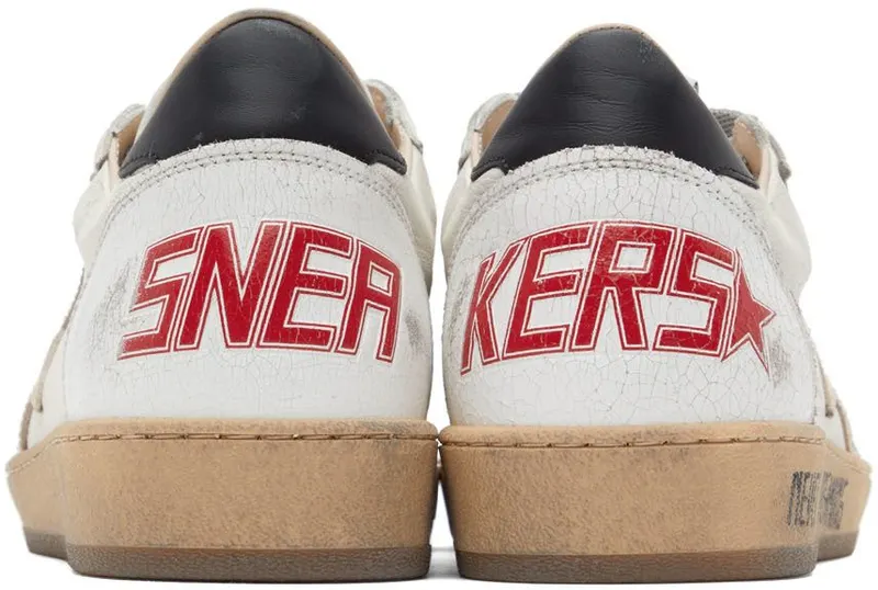 Golden Goose White & Gray Ball Star Sneakers (GMF00117.F002510.10640)