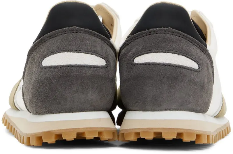 Spalwart White & Khaki Marathon Trail Low Mix Sneakers (97037760640)