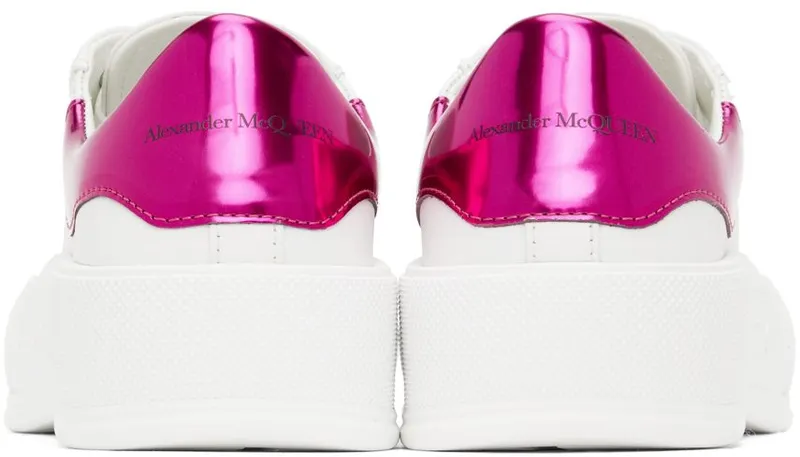 Alexander McQueen White & Pink Oversized Sneakers (716636WICEL)