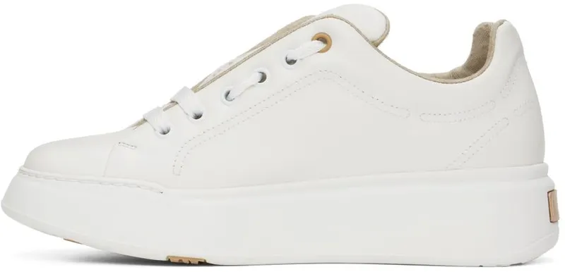 Max Mara White Leather Maxiv Sneakers (47660127600 MM81560)