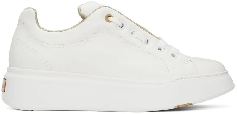 Max Mara White Leather Maxiv Sneakers (47660127600 MM81560)