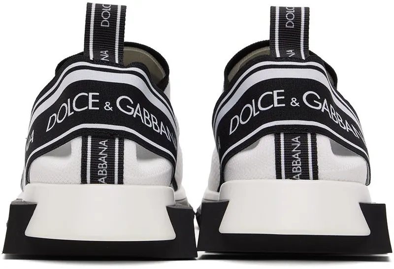 Dolce & Gabbana Black Mesh Low-Top Sneakers (CS1713AH677)