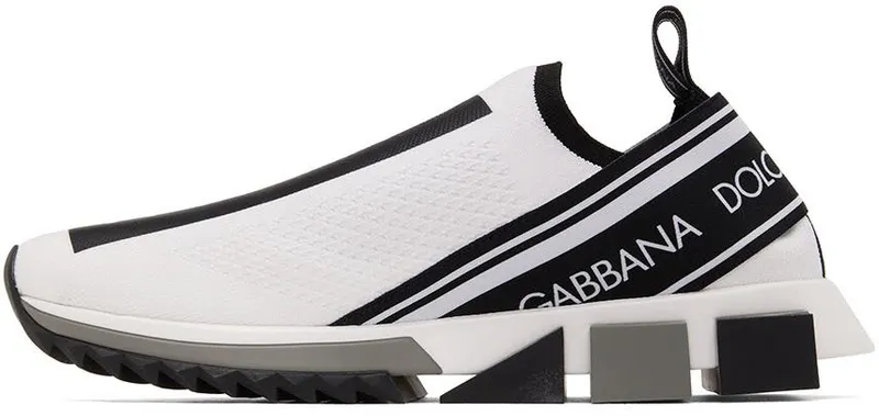 Dolce & Gabbana Black Mesh Low-Top Sneakers (CS1713AH677)