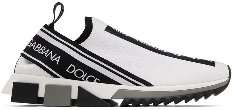Dolce & Gabbana Black Mesh Low-Top Sneakers (CS1713AH677)