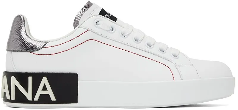 Dolce & Gabbana White Portofino Sneakers (CK1587 AH527)