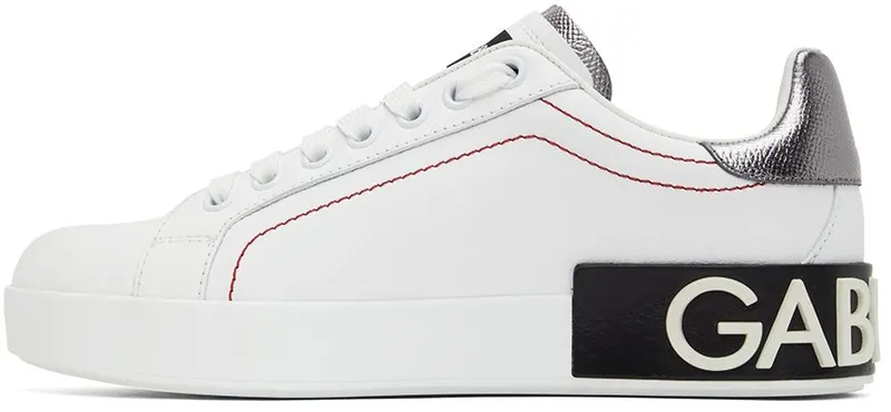 Dolce & Gabbana White Portofino Sneakers (CK1587 AH527)