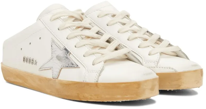 Golden Goose White Super-Star Sabot Sneakers (GWF00110.F003352.80185)