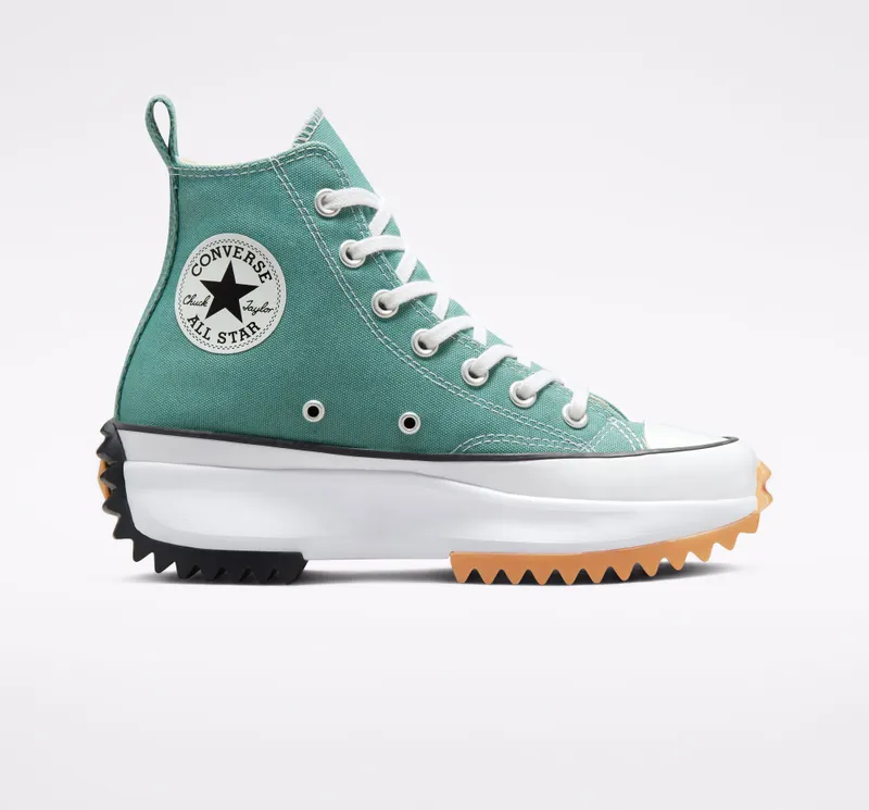 Converse Run Star Hike Platform Seizoenskleur Jade Unity/zwart/wit