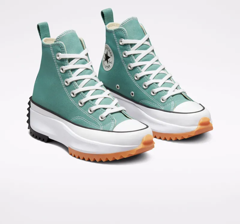 Converse Run Star Hike Platform Seizoenskleur Jade Unity/zwart/wit
