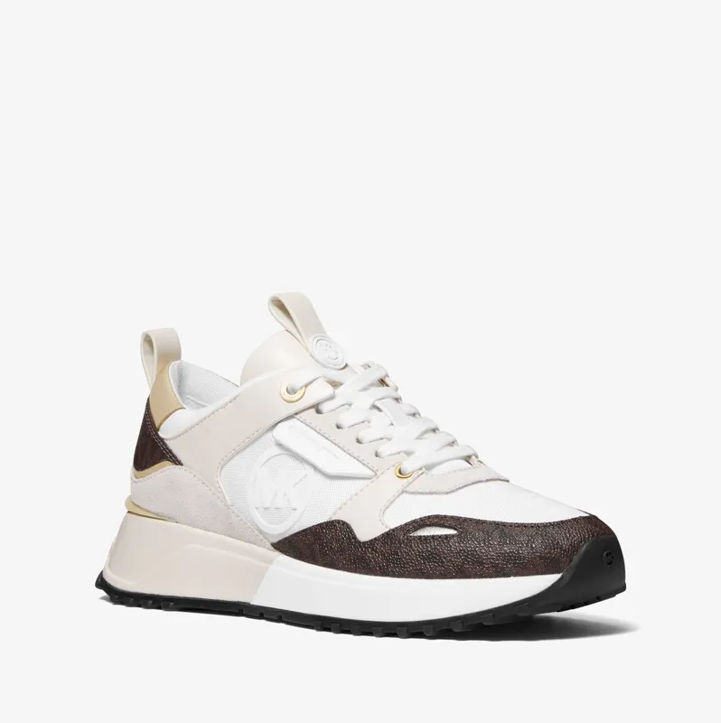 Michael Kors MK Theo Canvas Trainer – Optic White (43F1THFS1B-1999)