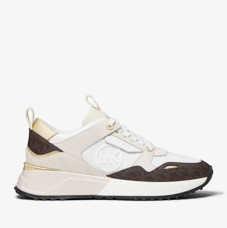 Michael Kors MK Theo Canvas Trainer – Optic White (43F1THFS1B-1999)