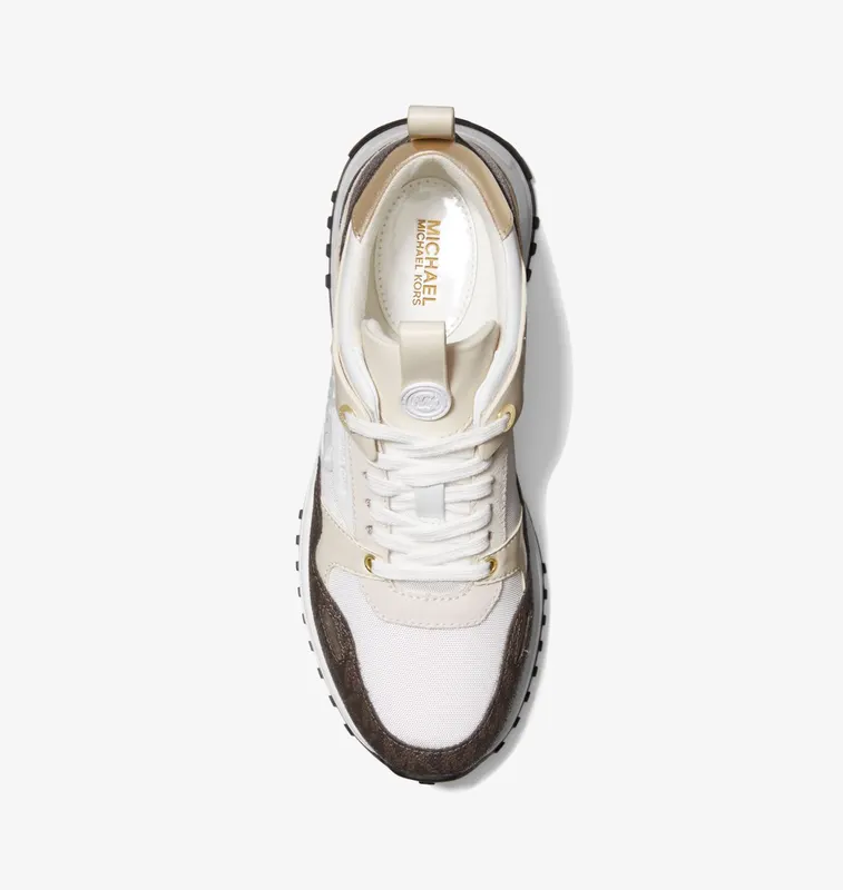 Michael Kors MK Theo Canvas Trainer – Optic White (43F1THFS1B-1999)