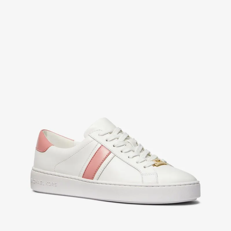 Michael Kors MK Irving Leather Stripe Trainers – Primrose (43S3IRFS3L-2717)