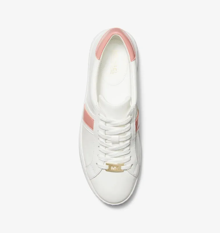 Michael Kors MK Irving Leather Stripe Trainers – Primrose (43S3IRFS3L-2717)