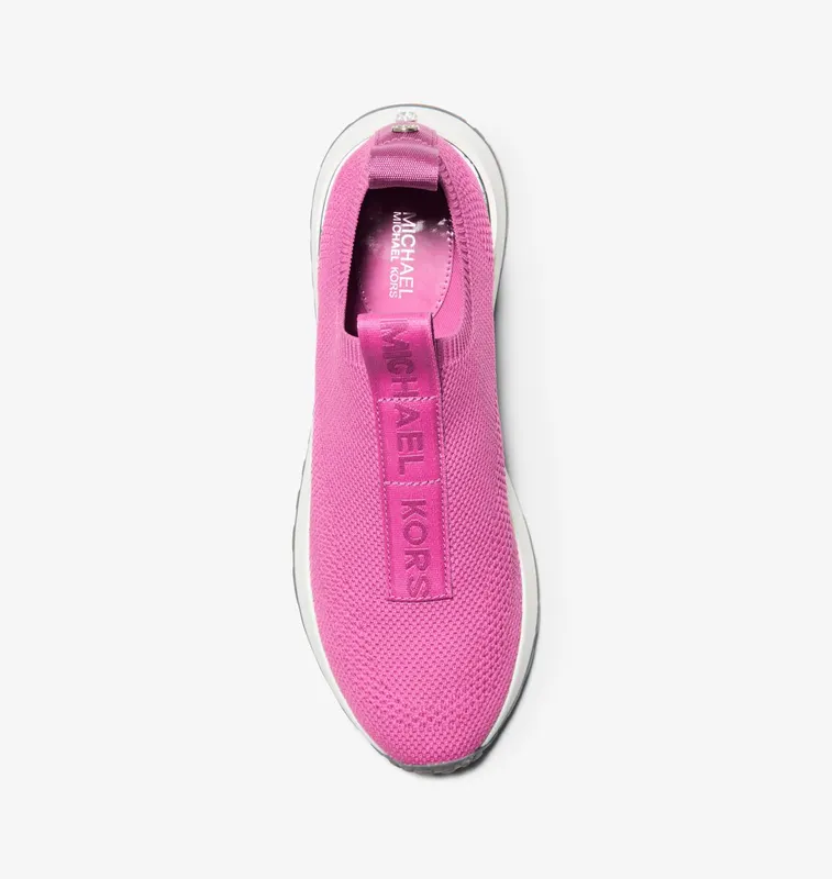 Michael Kors MK Bodie Logo Tape Mesh Slip-On Trainer – Cerise (43T1BDFS1D-0656)